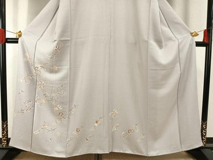 平和屋着物●訪問着　花鳥文　正絹　逸品　AABG4756fy