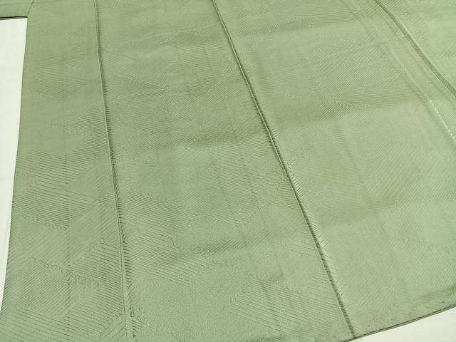 平和屋着物●上質な色無地　立波地紋　裏葉柳色　正絹　逸品　AABG4759fy