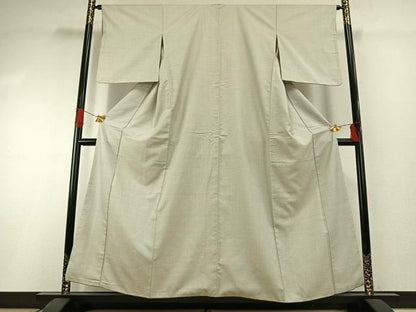 平和屋着物●上質な紬　亀甲柄　正絹　逸品　AABG4760fy