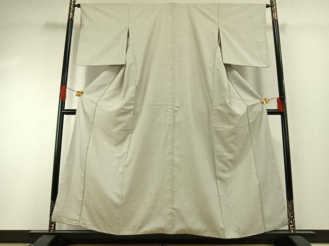 平和屋着物●上質な紬　亀甲柄　正絹　逸品　AABG4760fy