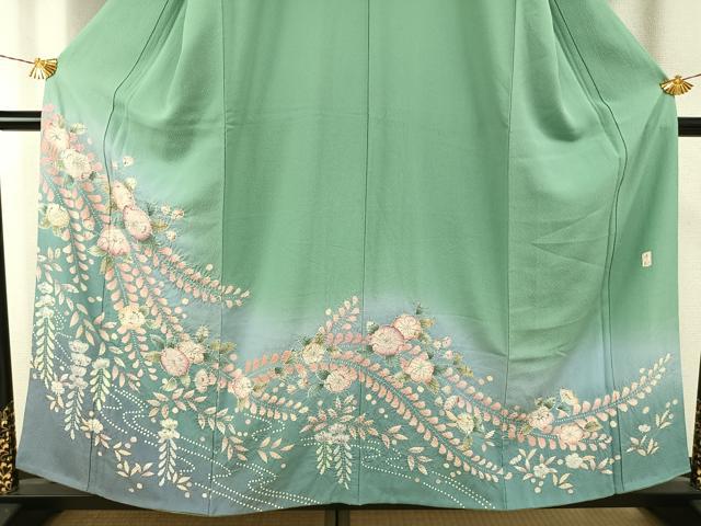 平和屋着物●訪問着　作家物　絞り　辻が花　暈し染め　正絹　逸品　AABG4765fy