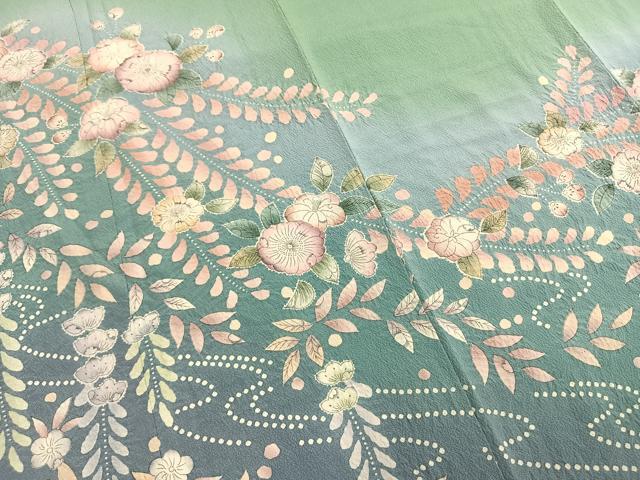 平和屋着物●訪問着　作家物　絞り　辻が花　暈し染め　正絹　逸品　AABG4765fy