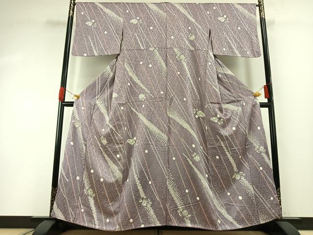平和屋着物●上質な小紋　絞り　辻が花　正絹　逸品　AABG4776fy