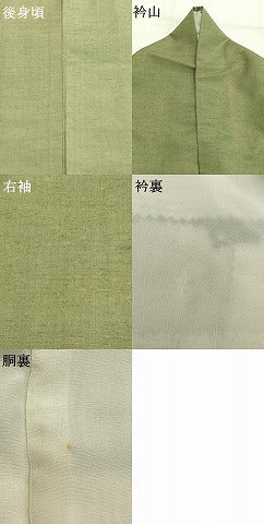 平和屋着物●訪問着　中国三大刺繍　相良刺繍　総刺繍　紬地　色紙重ね花文　正絹　逸品　AABG4778fy