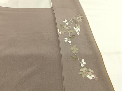 平和屋着物●訪問着　萩文　暈し染め　金彩　正絹　逸品　AABG4783fy