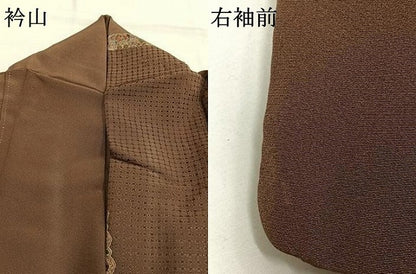 平和屋着物●訪問着　中国三大刺繍　汕頭刺繍　スワトウ刺繍　相良刺繍　総刺繍　吉祥花間道　金糸　正絹　逸品　AABG4789fy