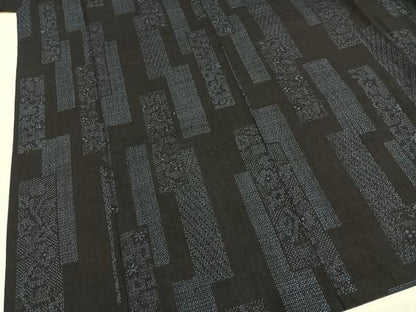 平和屋着物●本場結城紬　重要無形文化財　80亀甲　色紙文　高島屋扱い　正絹　逸品　AABG4797fy