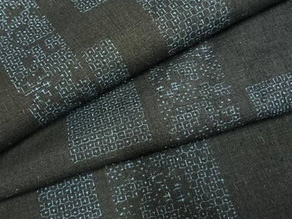 平和屋着物●本場結城紬　重要無形文化財　80亀甲　色紙文　高島屋扱い　正絹　逸品　AABG4797fy