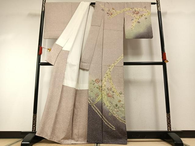 平和屋着物●訪問着　絞り　辻が花　暈し染め　正絹　逸品　AABG4800fy
