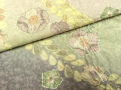 平和屋着物●訪問着　絞り　辻が花　暈し染め　正絹　逸品　AABG4800fy