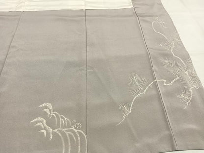 平和屋着物●訪問着　手描き　枝松文　正絹　逸品　未使用　AABG4802fy