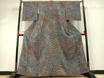 平和屋着物●菅原工房　菅原結作　漢方染紬　正絹　逸品　AABG4803fy