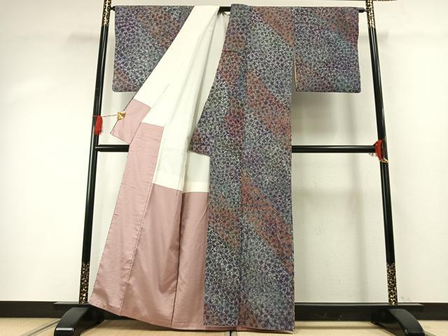 平和屋着物●菅原工房　菅原結作　漢方染紬　正絹　逸品　AABG4803fy