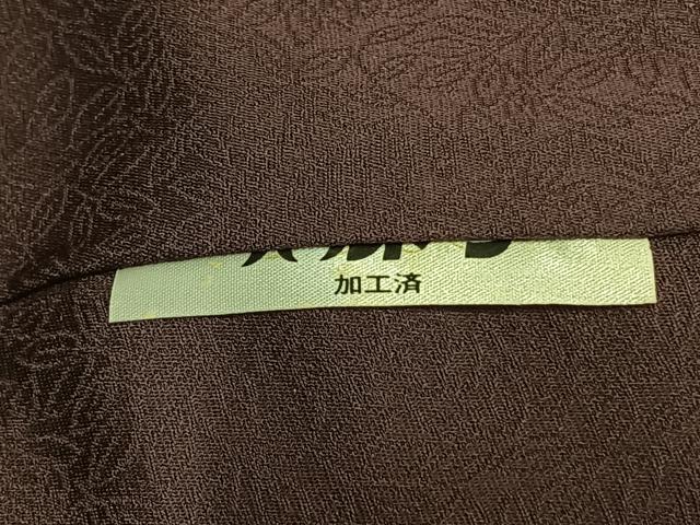 平和屋着物●国際的伝統工芸作家　十二代・藤林徳扇　苑寿　小紋　総刺繍　扇面文　金銀糸　正絹　逸品　AABG4804fy