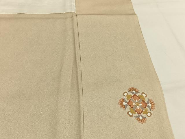 平和屋着物●訪問着　駒刺繍　吉祥花文　金彩　鈴乃屋扱い　正絹　逸品　AABG4805fy