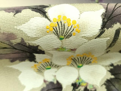 平和屋着物●ちぎり和紙重ね染　村松志行　訪問着　手描き　枝花文　暈し染め　正絹　逸品　未使用　AABG4806fy