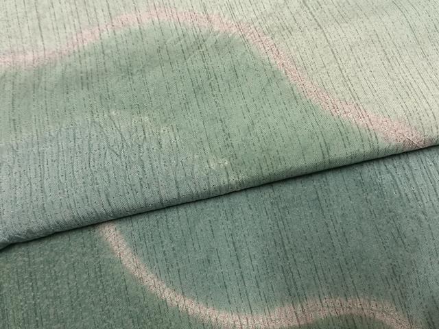 平和屋着物●本場大島紬　染大島　訪問着　絞り　流水文　正絹　逸品　AABG4807fy