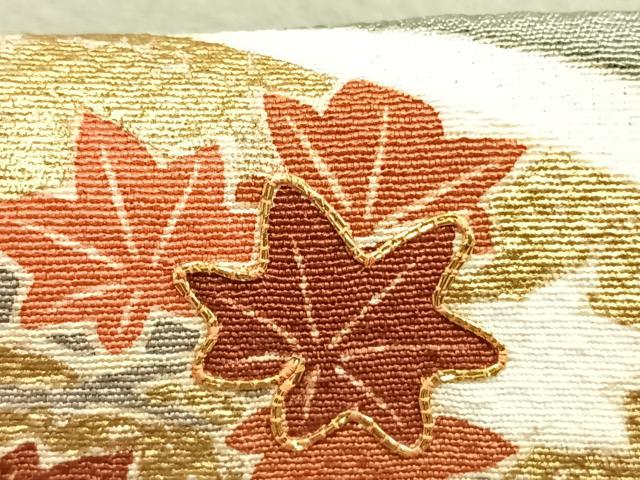 平和屋着物●豪華色留袖　友禅　駒刺繍　立波花鳥文　金彩　正絹　逸品　AABG4820fy