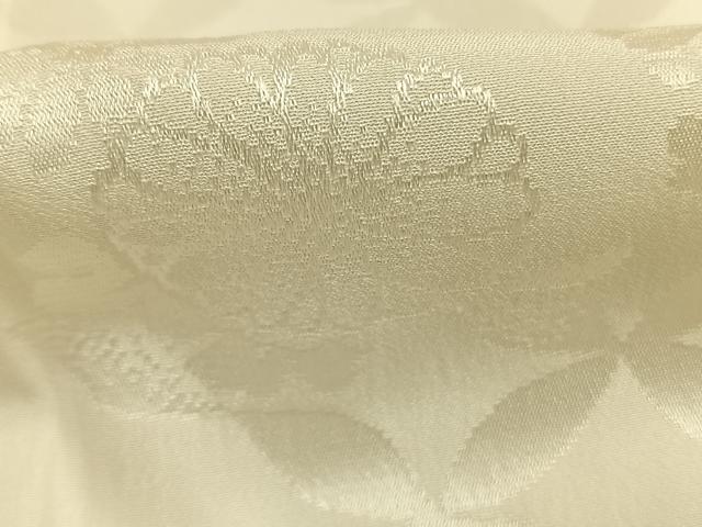 平和屋着物●長襦袢　無双仕立て　草花七宝地紋　生成り色　正絹　逸品　AABG4823fy