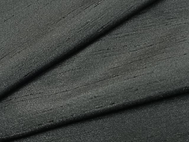 平和屋着物●男性　紬　色無地　藍鉄色　キングサイズ　正絹　逸品　未使用　AABG4827fy