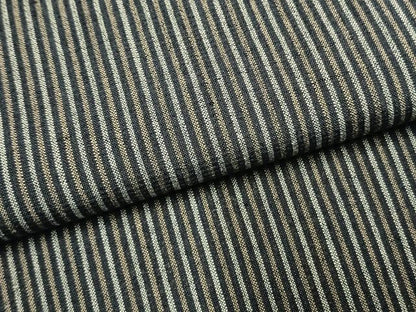 平和屋着物●上質な紬　縞　正絹　逸品　AABG4828fy