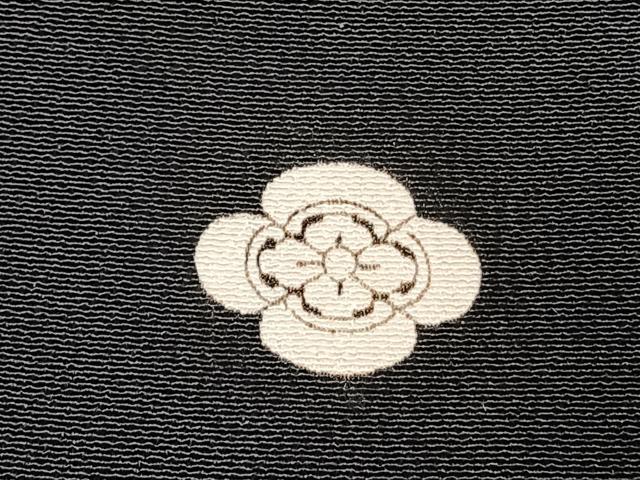 平和屋着物●創業460年・千總　黒留袖　駒刺繍　道長花文　金彩　正絹　逸品　AABG4837fy