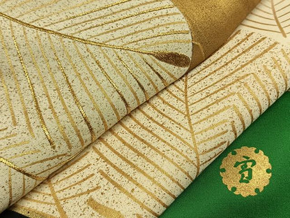 平和屋着物●ジャパンオートクチュール　渡辺雪三郎　訪問着　松　金糸　金彩　正絹　逸品　未使用　AABG4838fy
