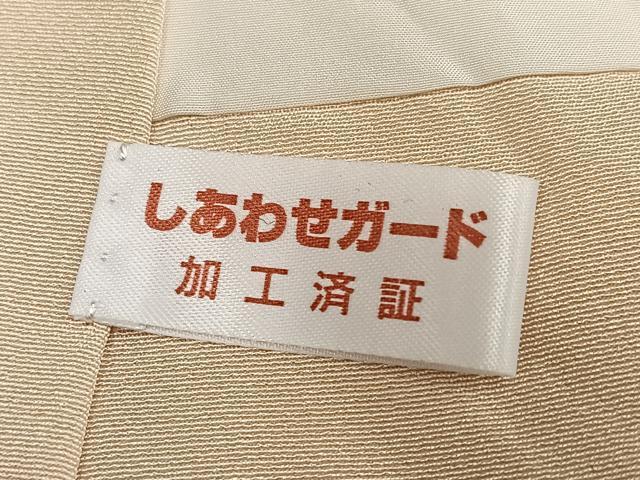 平和屋着物●訪問着　友禅　作家物　草花文　正絹　逸品　AABG4841ph