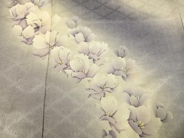 平和屋着物●訪問着　舞花文　暈し染め　正絹　逸品　AABG4845ph
