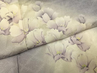 平和屋着物●訪問着　舞花文　暈し染め　正絹　逸品　AABG4845ph