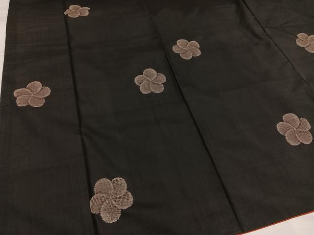 平和屋着物●本場大島紬　カタス9マルキ　地空き　捻梅　正絹　逸品　AABG4850ph