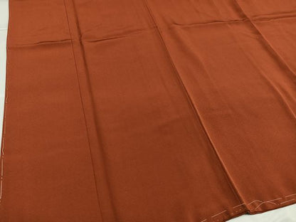 平和屋着物●本草木染作家　瑞寶　色無地　紅樺色　正絹　逸品　AABG4859ph