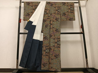 平和屋着物●本場大島紬　一元7マルキ　総絣　祇園祭　正絹　逸品　未使用　AABG4860ph