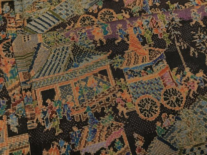 平和屋着物●本場大島紬　一元7マルキ　総絣　祇園祭　正絹　逸品　未使用　AABG4860ph
