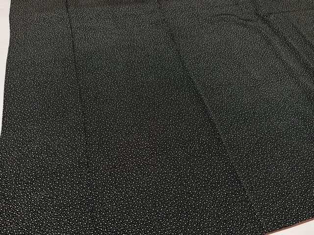 平和屋着物●江戸小紋　大小あられ　黒地　正絹　逸品　AABG4861ph