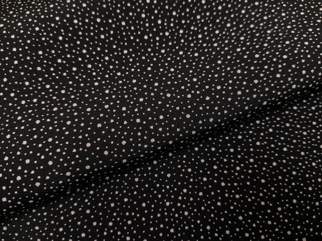 平和屋着物●江戸小紋　大小あられ　黒地　正絹　逸品　AABG4861ph