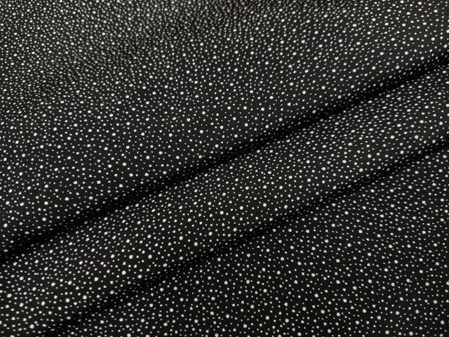 平和屋着物●江戸小紋　大小あられ　黒地　正絹　逸品　AABG4861ph