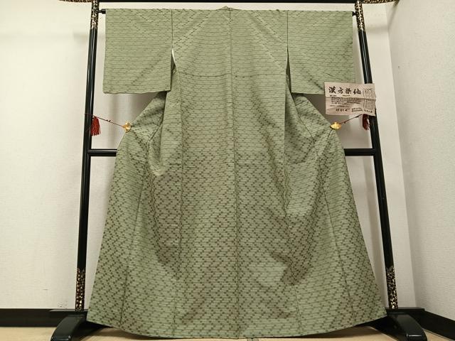 平和屋着物●菅原工房　菅原結作　漢方染紬　正絹　逸品　AABG4867ph