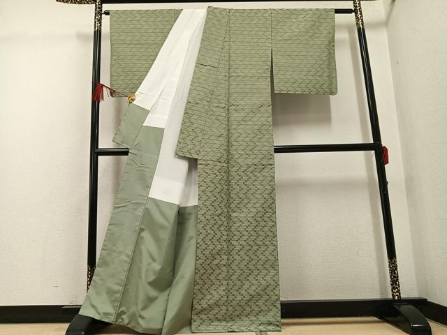 平和屋着物●菅原工房　菅原結作　漢方染紬　正絹　逸品　AABG4867ph