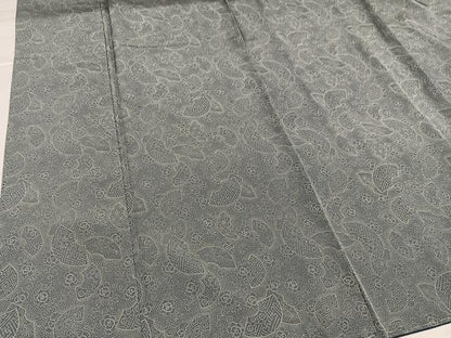 平和屋着物●江戸小紋　地紙花文　正絹　逸品　未使用　AABG4884ph