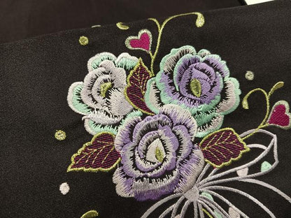 平和屋着物●女性　行灯袴　刺繍　舞花文　暈し染め　洗える着物　未使用　AABG4892ph