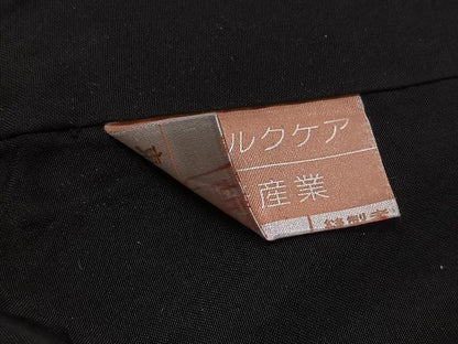 平和屋着物●本場大島紬　カタス7マルキ　間道　正絹　逸品　AABG4893ph