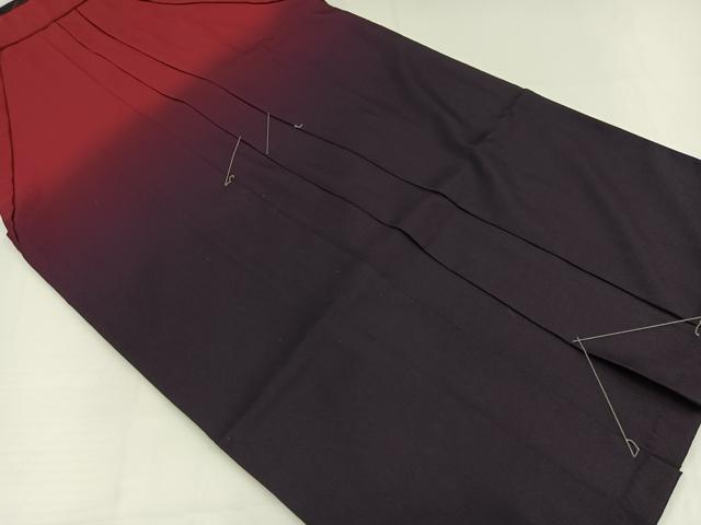 平和屋着物●女性　行灯袴　刺繍　舞桜文　暈し染め　金糸　洗える着物　未使用　AABG4902ph