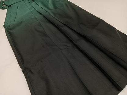 平和屋着物●女性　行灯袴　梅　桜　暈し染め　黒地　洗える着物　AABG4903ph