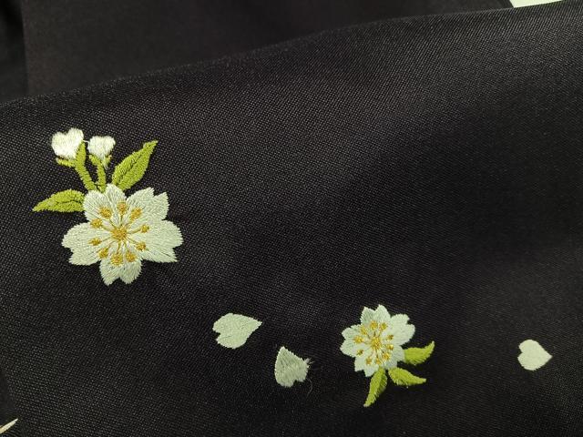 平和屋着物●女性　行灯袴　舞桜文　暈し染め　金糸　洗える着物　未使用　AABG4904ph