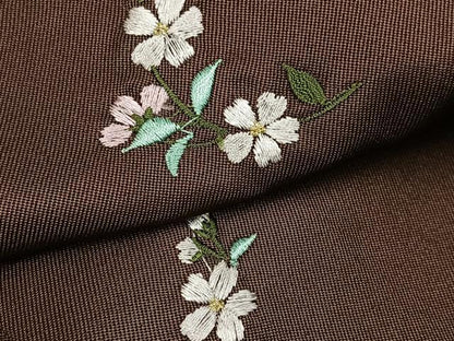 平和屋着物●女性　行灯袴　舞桜文　洗える着物　AABG4905ph