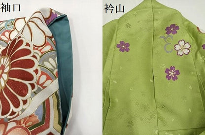 平和屋着物●川栄李奈　小振袖　二尺袖　花尽くし　金彩　洗える着物　AABG4909ph