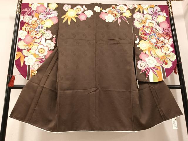 平和屋着物●平祐奈　小振袖　二尺袖　草花毬文　金彩　洗える着物　AABG4913ph