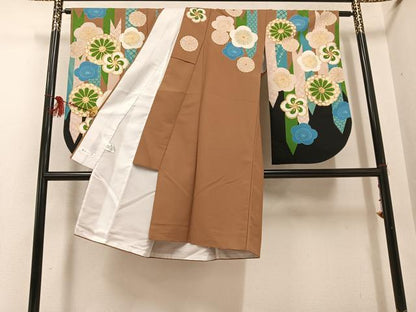 平和屋着物●美月　小振袖　二尺袖　梅　金彩　洗える着物　AABG4919ph