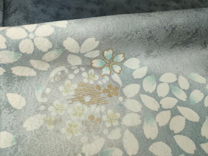 平和屋着物●訪問着　遠山花丸文　暈し染め　正絹　逸品　AABG4921ck